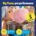 Professional Cotton Candy Machine - Commercial Electric Maker with Drawer & Large Stainless Steel Bowl - Fast Heat-Up - Perfect for Parties & Business - Blue