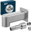 KES Brushed Nickel All Metal Tub Spout Without Diverter, 5-3/8 Inch Bathtub Faucet Replacement, Universal Fits 1/2" & 3/4" IPS or 1/2" Copper Pipe (Threaded or Non-Threaded), PTSN300C-BN