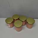 Sprayed Glass Candle W/Metal Lid Pink 5 Pack