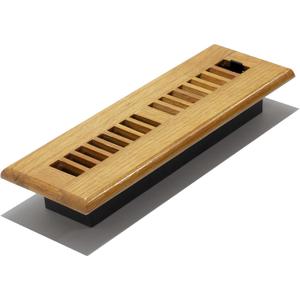 Decor Grates WL212-M 2-Inch by 12-Inch Wood Louver Floor Register, Medium Oak