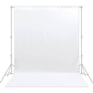 White Backdrop 6x8ft Professional Photography Backdrop for Photoshoots, Studio & Portraits, Wrinkle-Free, Opaque, Machine Washable Polyester, Non-Fading, Reusable for Photo Background