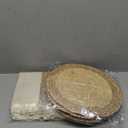 Denique Boho Placemats Set of 13 PCS - Handmade Grass Woven Meal Mats and Natural Cotton Linen Burlap, with 1 Macrame Burlap Table Runner 12x70inch, Table Mats Set for Dining Table Kitchen