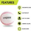 Urspasol Foam Baseballs Soft Baseballs 12 Pack with Mesh Bag 9 inch Practice Baseball Tballs Faom Balls for Kids Safe for Youth Teenager Throwing, Catching and Batting,Fielding White
