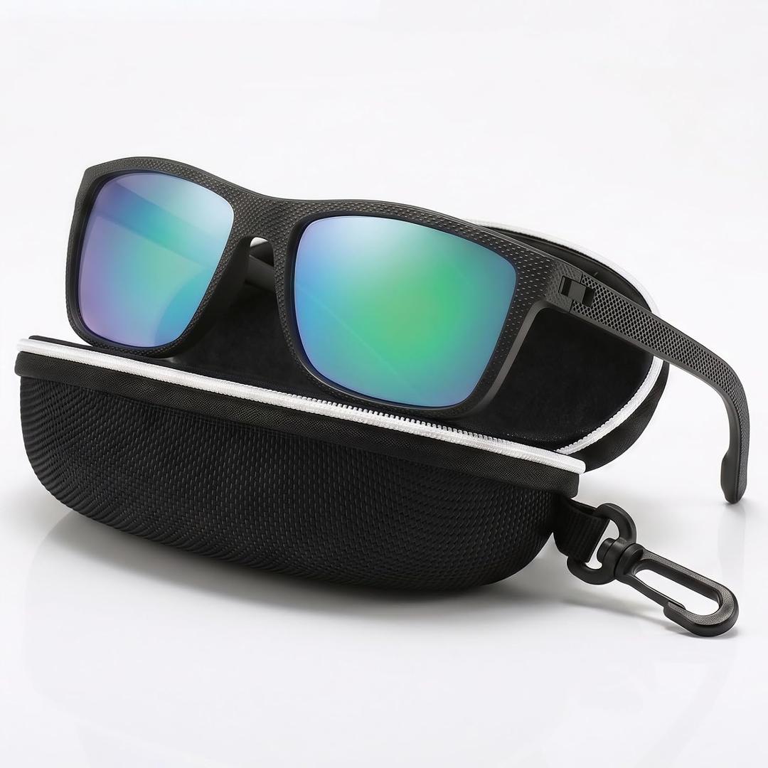 Golf Sunglasses for Men Women, Polarized Sunglasses Golf Accessories | with UV Protection, Stylish Glasses with Carrying Case Gifts for Golfers on Fathers Day Birthday Christmas Valentines Day