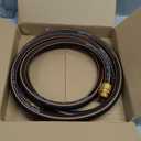 Giraffe Tools Garden Hose 5/8" Custom Length, No Kink, Flexible, Leakproof Water Hose, 600 Burst PSI, 10ft Male Female Fittings,Black Orange