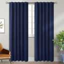 Dark Blue Curtains 82×51 Inch, 2 Curtain Panels