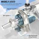TAILONZ PNEUMATIC 32mm Bore 50mm Stroke Air Cylinder Double Action with Y Connector and 2Pcs 8mm Fitting MAL32x50