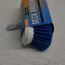Medium Boat Deck Brush, Heavy-Duty Marine Brush Head, 8" Bristle with Bumper, 3/4" Thread Handle, for RV, Truck, and Auto Cleaning
