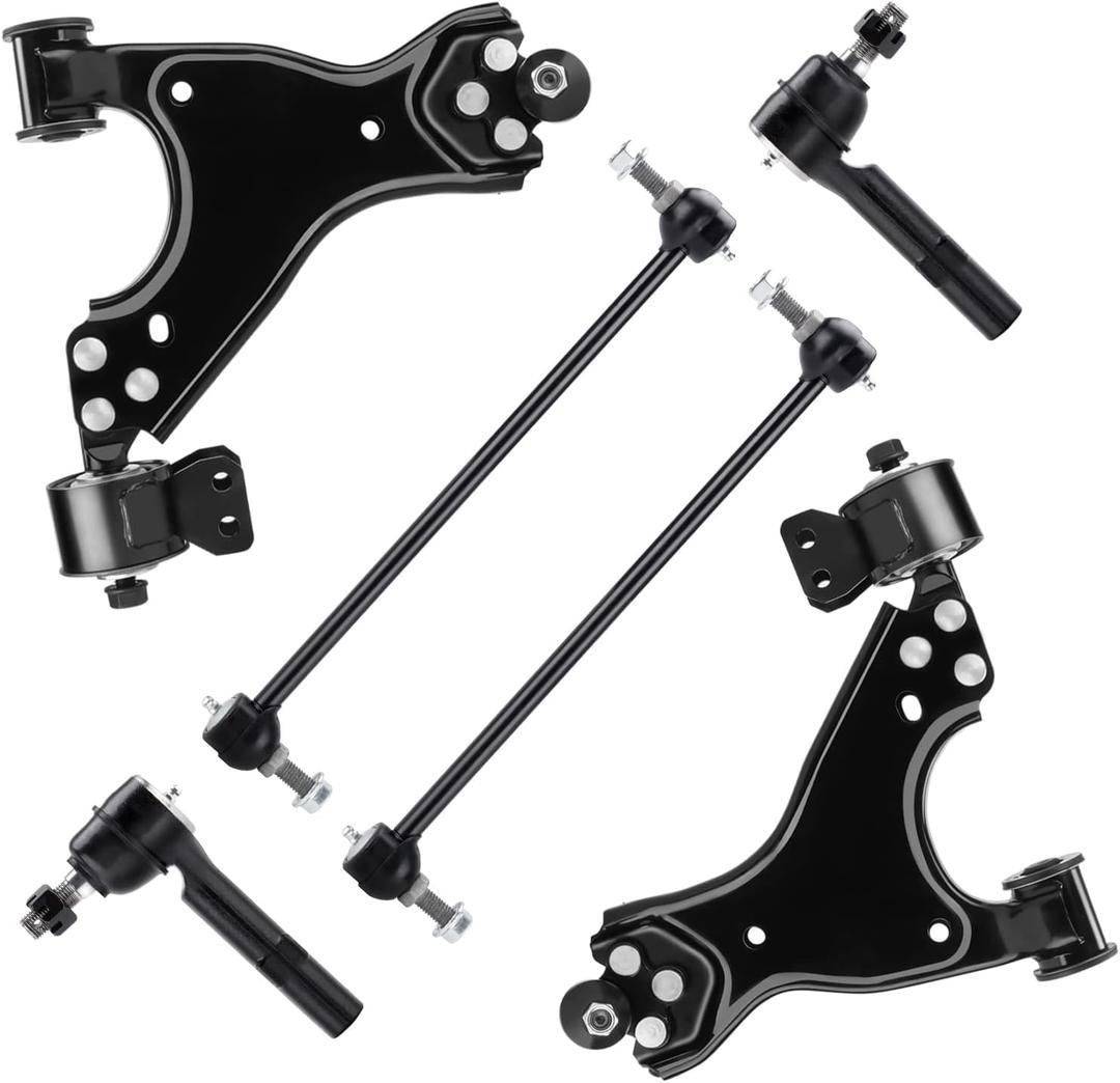 TadaMark Front Lower Control Arms Suspension Kit Fit for 2008-2017 Buick Enclave 2009-2017 Chevrolet Traverse 2007-2016 GMC Acadia 2007-2010 Saturn Outlook - 6pcs