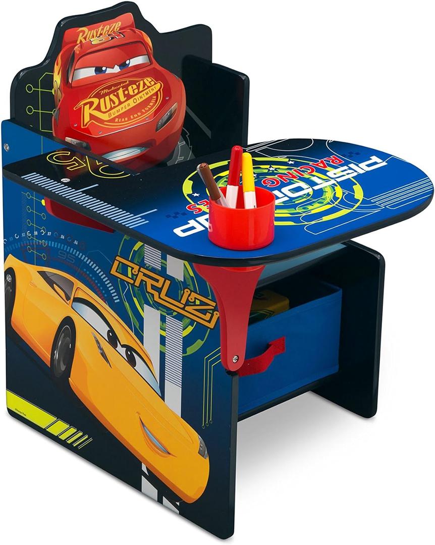 Delta Children Chair Desk With Storage Bin, Disney/Pixar Cars, 1 Count