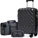 Luggage Sets 3 Piece,Suitcases with Wheels,Carry On Luggage Set 22x14x9 Airline Approved,Hardshell Luggage Sets With TSA Lock,20 Inch Carry On Suitcase