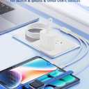 for Apple Watch Charger Fast Charging,3 in 1 Multi Chargers Cable with 20W USB C Charger, iWatch Charger Cord 6FT for iWatch Series Ultra 3/2/SE 3/11/10/9/8/7/6/5/4/iPhone17 15 16 Pro Max/14/13/12/11