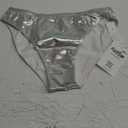 Kepblom Women Shiny Metallic Panty Briefs High Cut Ballet Dance Underwear Shorts (Small, Silver)