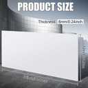 Threehoney 1 Pcs White Hdpe Sheet 1/4" Thick, 12" x 36" Hdpe Plastic Sheet Polyethylene Board Flexible Solid Plastic Block for DIY Projects Crafts Machining Home
