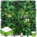 Artificial Grass Wall Panels, 12 Pack 20"x20" UV-Anti Greenery Boxwood Panels, Privacy Green Wall Decor, Plant Hedge Fence Screen for Indoor Home Wedding Decor and Outdoor Backyard