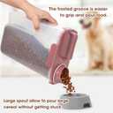 TBMax Portable Dog Food Storage Container 5 to 7 Lbs, Airtight Cat Food Container with Large Spout & Cup, Pet Food Storage Dispenser for Small Animal Kibble Storage, Dog Treat Bird Seed Container