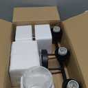 3-Light Bathroom Light Fixtures, 17.23" Black Modern Vanity Lights with Clear Glass Shade, Bathroom Wall Lamp for Mirror Kitchen Living Room Hallway Cabinet Porch