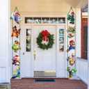 2 x Mario Banner Party Decoration, Super Bros Hanging Porch Signs, Movie Theme Party Supplies for Outdoor Indoor Decorations