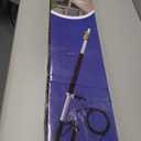 janz 24 FT, Aluminum Telescoping Pressure Washer Wand with 2 Pressure Washer Extension Wands,Gutter Cleaner Attachment, 7 Spray Nozzle Tips, 2 Hose Inlet Adapters, Pivoting Coupler and Support Harness (Yellow)