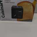 Cuisinart CPT-122BK 2-Slice Compact Plastic Toaster, Slots for Bagels & Bread, 7 Shade Settings, Cancel/Defrost/Reheat Functions, Removable Crumb Tray, Small Kitchen Appliance for Home & Office, Black