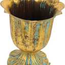 Cabilock Roman Column Planter Cast Iron Flower Pot European Vintage Style Flower Arrangement Vase