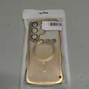 Glitter for Galaxy S26 Ultra Case with Camera Lens Protector,[Screen Protector] Bling Sparkle Protective Magnetic Phone Case for Women Shiny Gradient Cover for Galaxy S26 Ultra Gold