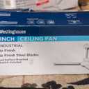 Westinghouse 7812700 54" White Industrial 3-Blade Indoor Ceiling Fan