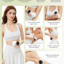 Lymphatic Drainage Massager & Anti Cellulite Massage Tool, for Legs, Arms & Belly, Body,Helps Reduce Stretch Marks & Cellulite,with Microcurrent, Light Heat & Vibration