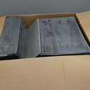 DUMOS Dog Stairs for Small and Medium Dogs, 3-Step Pet Steps with High-Density Foam, Indoor Non-Slip Pet Ramp for Puppy and Older Dogs Cats, Dog Bed Stairs for Couch and Sofa, Grey