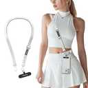 SWITCHEASY 20mm Adjustable Crossbody Phone Strap Compatible with Most Phones, Anti-Theft & Ant-Drop, Hands Free for Phone Lanyard Crossbody with Strap Card Phone Tether Tab - EasyStrap (Aquamarine)