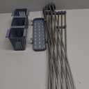 Expandable Roll Up Dish Drying Rack, 304 Stainless Steel Over The Sink Dish Drainer Rack, Foldable Rollable Kitchen Sink Rack with 2 Removable Utensil Holder 12.59-12.59to 23.22