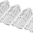 QuliMetal 66041 66686 Heat Deflectors for Weber Genesis II E-410, E-415, E-435, Grill Parts for Weber Genesis II LX E-440 Series Gas Grills, Stainless Steel Heat Plates Parts for Weber Genesis GS4