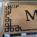 A1HC Natural Coir Monogrammed Doormat, Heavy Duty Anti-Shedding Front Door Mat, Personalized Welcome Mat for Outside, Porch, Entrance, Easy Clean Entryway Door Mat - 24" x 39", M