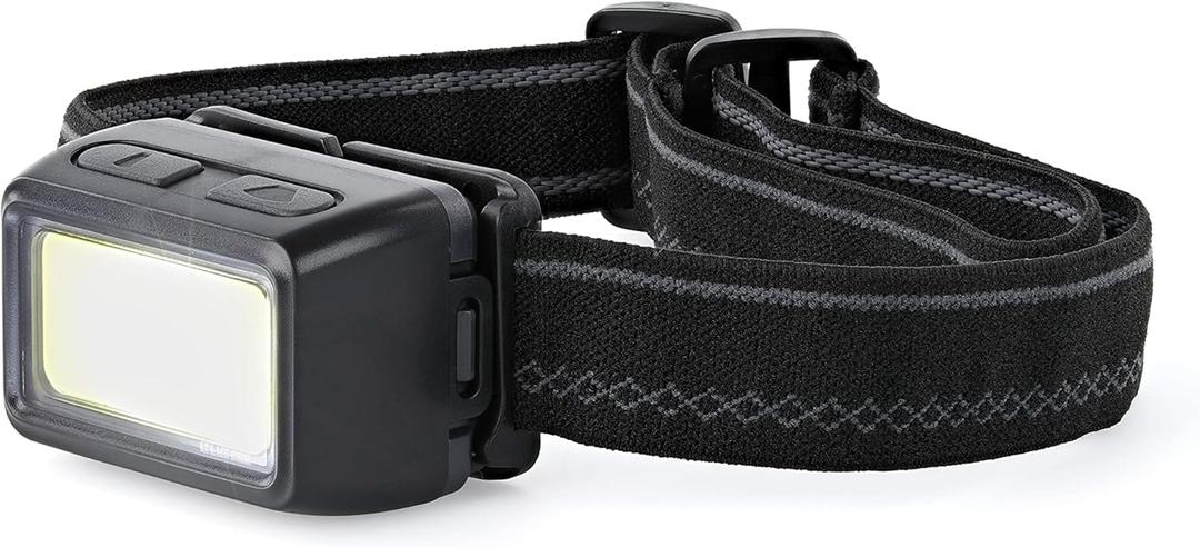 LUXPRO LP323 Multi-color Broadbeam and Spot LED Headlamp, 300 Lumens, 3 AAA, Large Flood LED, Non-slip Headband