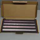 Viyffo 12 Inch Taper Candles Pink with a Purple Hue Set of 4 Unscented Smokeless Long Tall Tapered Candle for Candlesticks Sticks Wedding Advent Home Decor Dinner Christmas