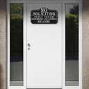 2 x No Soliciting Sign for House, 13.4x8 Inch Wall Mounted, Acrylic No Soliciting Sign, Easy Install, Home, Office, front, Doors, Walls, Windows,