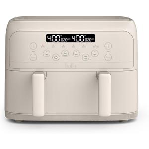 bella 4 Qt TriZone Air Fryer, EverGood Ceramic Nonstick Coating, Dual Basket Design w Removable Divider, Digital Touchscreen Control w 6 Preset Cooking Options, 1200 Watt, 3lb Capacity, Oatmilk bella 4 Qt TriZone Air Fryer, EverGood Ceramic Nonstick Coating, Dual Basket Design w Removable Divider, Digital Touchscreen Control w 6 Preset Cooking Options, 1200 Watt, 3lb Capacity, Oatmilk