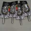 HIC Kitchen Bar Slotted Ice Scoop, 18/8 Stainless Steel, 8.75-Inch, 4 pcs