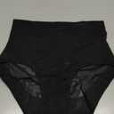 Tummy Control Shapewear Seamless Butt Lifter Panties Low Rise Body Shaper Briefs Women Compression Girdle Underwear (Medium, Black)