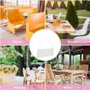 STOBAZA Reserved Chair Signs with Ribbon for Weddings and Formal Events 6-Pack Hanging Reserved Seating Signs Clear Acrylic Plaques 9.84X3.94 Inches