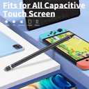 Stylus Digital Pen for Touch Screens, Active Pencil Fine Point Compatible with iPhone iPad and Other Tablets for Drawing and Handwriting (Black)