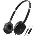 JVC HA-S160M-B Flats Foldable Headphones With Microphone - Black