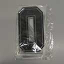 WILLBOND 24 Pcs Iron on Numbers, Jersey Heat Transfer Numbers 0 to 9 for Team Uniform T-Shirt Football Basketball Baseball(Black with Black Border,8 Inch)