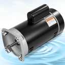 B2855/B2859 2HP Pool Pump Motor, 56Y Frame Swimming Pool Pump Motor | 115/230V, 3450 RPM, 303 Stainless Steel Shaft, Replacement Motor for Outdoor/Indoor Swimming Pool