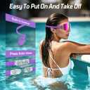 2 Pack Adult Swim Goggles, Frameless Anti-Fog UV Protection Swimming Goggles, Clear Vision Pool Goggles for Men Women