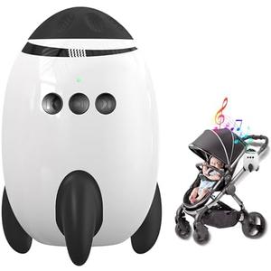 QNHMPW Baby Rocker, Baby Vibrating Soother Gently Rocks Any Stroller or Pram, White Noise Sound Machine Baby with 11 Sounds, Adjustable Speed, Baby Sleep Aid Newborn Essentials Must Haves Gifts