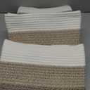 OIAHOMY Storage Basket, Woven Baskets for Storage, Cotton Rope Basket for toys,Towel Baskets for Bathroom - Pack of 3, Gradient Yellow (3 pcs-13x9.9x8.7)