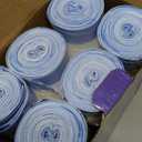 18 Gallon Trash Compactor Bags with Drawstring - 120 Count Heavy Duty 1.7 Mil Garbage Bags 68 Liter Tall Kitchen Bin Liners Unscented White for Home Yard Lawn