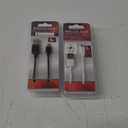 Wireless Gear Sync & Charge Cable 6 ft. White & Black  2 Pack