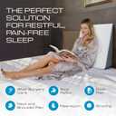 Kolbs Bed Wedge Pillow for Sleep Apnea, FSA Eligible Acid Reflux, and Back Pain Relief, with Chic Jacquard Cover - Headboard Wedges for Sleeping (Standard Width 7.5" Height)